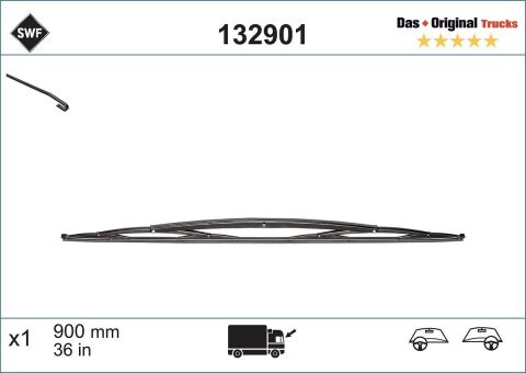 Щітка склоочисника поворотній передній (1штука) Truck 900мм MAN HELICON, HOCL, LION´S CITY, NG, NL, NM, NÜ MERCEDES CITARO (O 530), O 405, OH SCANIA 4 BUS NEOPLAN CENTROLINER, TRANSLINER 01.79- Щітка склоочисника поворотній передній (1штука) Truck 900мм MAN HELICON, HOCL, LION´S CITY, NG, NL, NM, NÜ MERCEDES CITARO (O 530), O 405, OH SCANIA 4 BUS NEOPLAN CENTROLINER, TRANSLINER 01.79-