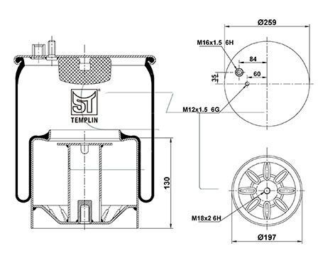 Подушка амортизуюча 4884 N1 P06 (зі стаканом)