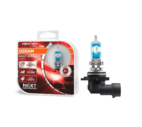 Лампа галогенная HB4 12V 51W P22d NIGHT BREAKER LASER Next Generation (+150) (комплект) Лампа галогенная HB4 12V 51W P22d NIGHT BREAKER LASER Next Generation (+150) (комплект)