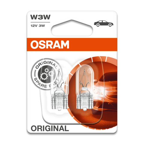 Лампа галогенна W3W 12V 3W W2.1x9.5d ORIGINAL