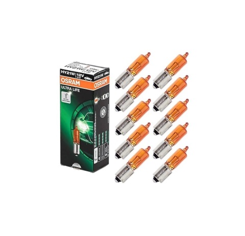 Лампа розжарювання жовта HY21W 12V 21W Ultra Life
