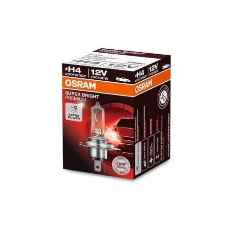 Лампа галогенна H4 12V 100/90W P43T FS1 SUPER BRIGHT PREMIUM