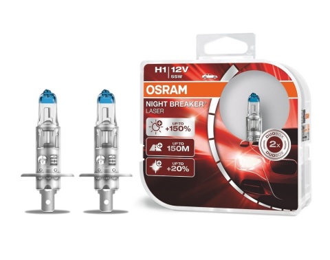 Лампа галогенна H1 12V 55W Night Breaker Laser +150% (комплект) Лампа галогенна H1 12V 55W Night Breaker Laser +150% (комплект)