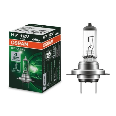 Лампа галогенная H7 12V 55W PX26d Ultra Life/Extra Lifetime
