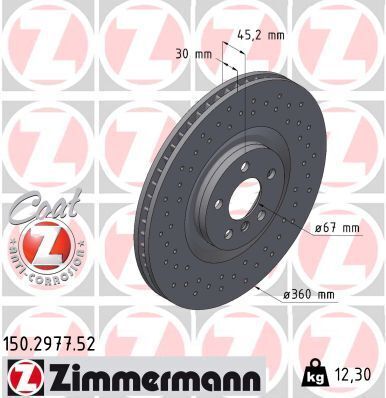 Тормозные диски SPORT Z передний левый Тормозные диски SPORT Z передний левый