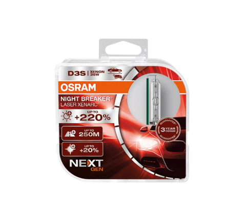 Лампа ксеноновая D3S 35W 42V Night Breaker Laser Xenarc Next Gen +220% (комплект) Лампа ксеноновая D3S 35W 42V Night Breaker Laser Xenarc Next Gen +220% (комплект)