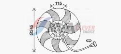 Вентилятор радиатора 346mm T4 90-AVA VW Вентилятор радиатора 346mm T4 90-AVA VW