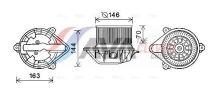Вентилятор салона Master II, Megane I, Scenic I, Opel Movano B, Nissan AVA RENAULT 