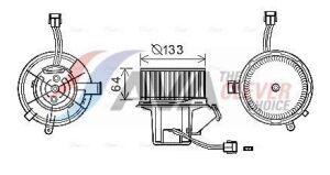 Вентилятор салона W204/212 09-AVA DB 