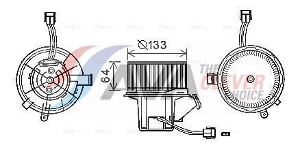 Вентилятор салона W204/212 09-AVA DB Вентилятор салона W204/212 09-AVA DB