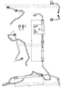Гідравлічний шланг ГУР 5 (E60) 04- TRISCAN BMW 
