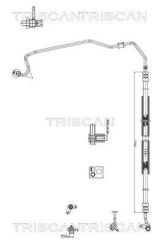 Гідравлічний шланг ГУР ACCORD VII 02- TRISCAN HONDA Гідравлічний шланг ГУР ACCORD VII 02- TRISCAN HONDA