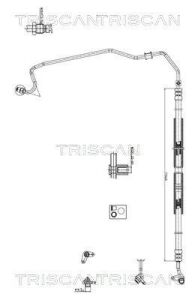 Гідравлічний шланг ГУР ACCORD VII 02- TRISCAN HONDA