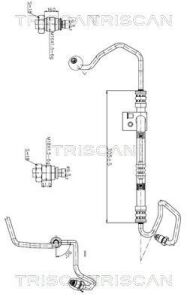 Гідравлічний шланг ГУР ASTRA G 04-TRISCAN OPEL 