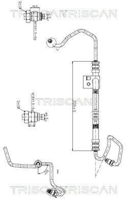 Гідравлічний шланг ГУР ASTRA G 04-TRISCAN OPEL 