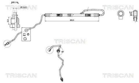 Гідравлічний шланг ГУР SKODA, SEAT TRISCAN VW 