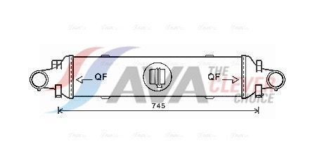Інтеркулер W204/212 09-AVA DB 