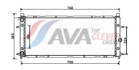 Радіатор системи охолодження двигуна TRANSPORTER T4 90-AVA VW 