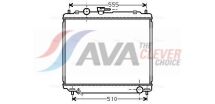 Радиатор системы охлаждения PAJERO 2,8 TD 93- AVA MITSUBISHI