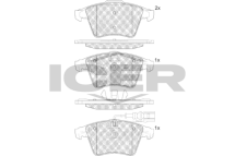 Комплект тормозных колодок (дисковых)