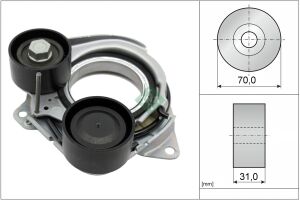Натяжний пристрій, поліклиновий ремінь