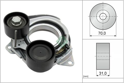 Натяжний пристрій, поліклиновий ремінь