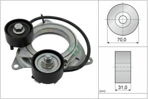 Натяжний пристрій, поліклиновий ремінь