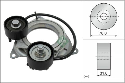 Натяжний пристрій, поліклиновий ремінь