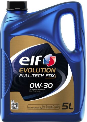 Моторна олива ELF EVOLUTION FULL-TECH FDX 0W-30, 5 літрів