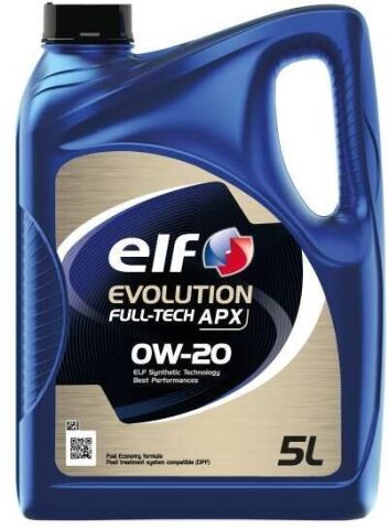 Моторное масло ELF EVOLUTION FULL-TECH APX 0W-20, 5 литров