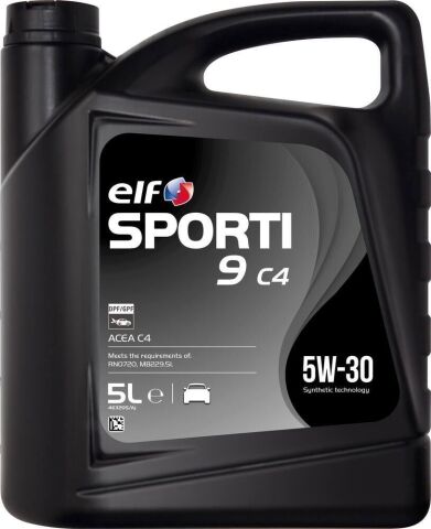 Моторна олива ELF SPORTI 9 C4 5W-30, 5 літрів