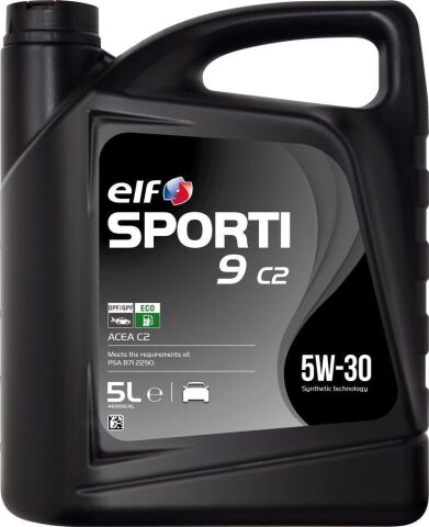 Моторна олива ELF SPORTI 9 C2 5W-30, 5 літрів