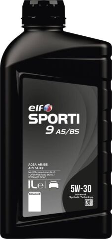 Моторное масло ELF SPORTI 9 A5/B5 5W-30, 1 литр