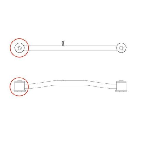 Сайлентблок важеля заднього HYUNDAI Sonata YF 09-14, Santa Fe DM 12-18, Grandeur HG 11-16, i-30 GD 12-17, i-40 VF 11-21; KIA Optima TF 10-16, Ceed JD 12-19