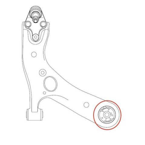 Сайлентблок важеля перед. Chevrolet Lacetti 03-/Nubira 05-11 (CVKD-74)