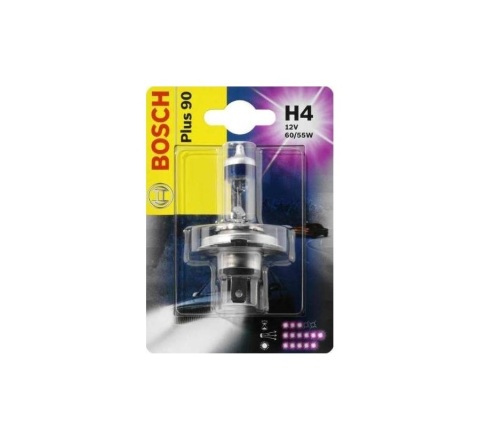 Лампа галогенна H4 12V 60/55W P43t Plus 90% Лампа галогенна H4 12V 60/55W P43t Plus 90%