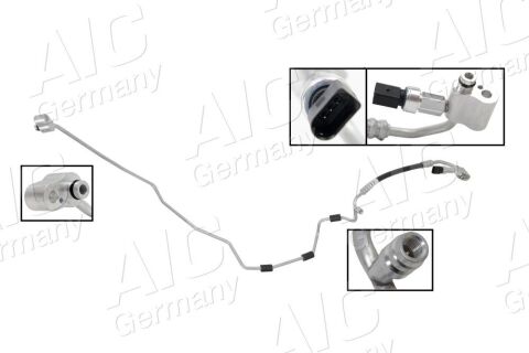 Трубка кондиціонера VW Golf V 03-09/Skoda Octavia 04-10/Superb 08-15 Трубка кондиціонера VW Golf V 03-09/Skoda Octavia 04-10/Superb 08-15