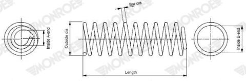 Пружина передня MINI (R56) Cooper 06– Пружина передня MINI (R56) Cooper 06–