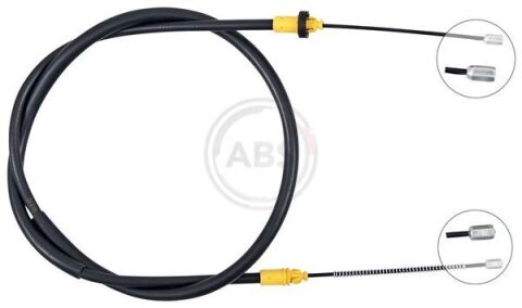 Трос ручного гальма зад. 206 98 - Л = Пр. (Барабан) (1638/1303)