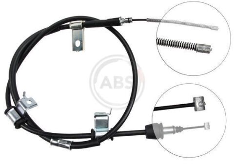 Трос ручного тормоза зад. Rio/Accent 06-11 Л. (Диск) Трос ручного тормоза зад. Rio/Accent 06-11 Л. (Диск)