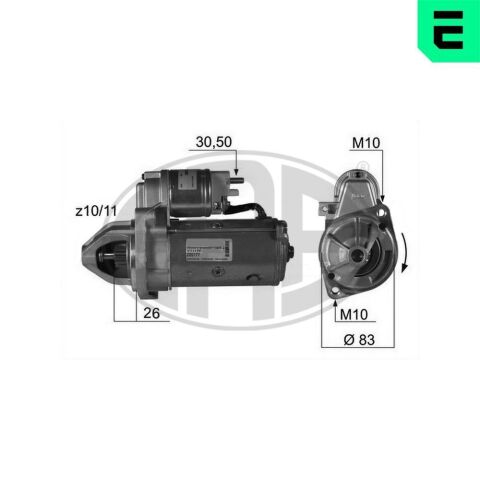 Стартер MB Sprinter 96-09/Vito 96-/C-class(W202/W203) 93-07/E-class(W124-W211) 93-09 2.0-3.2 (2kw)