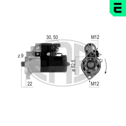 Стартер VW LT 28-35/28-46 2.5TDI 96-06 (2kw) (z=9) Стартер VW LT 28-35/28-46 2.5TDI 96-06 (2kw) (z=9)