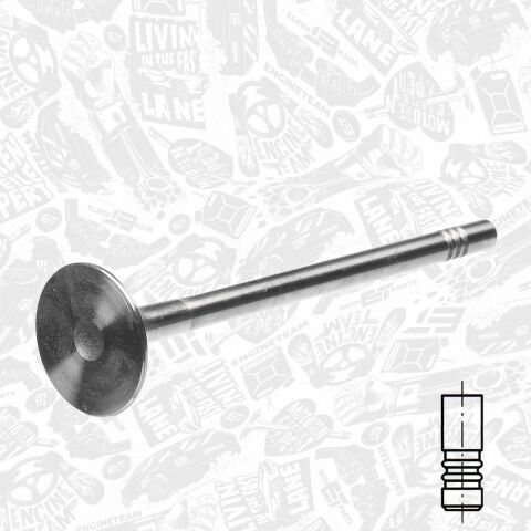 Клапан (випуск) VW Crafter/Caddy 2.0TDi 10-