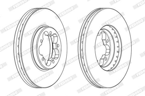 Диск гальмівний (передній) Ford Transit 13- (288x33)