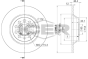 Диск тормозной (задний) Audi A3/Q3/Skoda SuperB/VW Golf/Passat B8/Tiguan 12-(300x12)(с покр)(полн.), фото 7 - интернет-магазин Auto-Mechanic