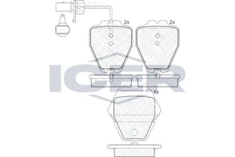 Колодки гальмівні (передні) Audi A4 97-01/A6 97-05/VW Passat B5 00-05/Phaeton 02-08 (+датчики) Колодки гальмівні (передні) Audi A4 97-01/A6 97-05/VW Passat B5 00-05/Phaeton 02-08 (+датчики)