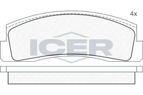 Колодки гальмівні (передні) Lada Niva 76-/Nadeschda 97-06/Chevrolet Niva 02- Колодки гальмівні (передні) Lada Niva 76-/Nadeschda 97-06/Chevrolet Niva 02-