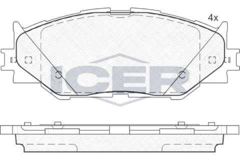 Колодки гальмівні (передні) Lexus IS II/III 05-