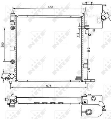 Радіатор охолодження MB Vito (W638) 2.2CDI/2.3TD 96- (МКПП) Радіатор охолодження MB Vito (W638) 2.2CDI/2.3TD 96- (МКПП)