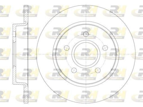 Диск гальмівний (задній) Ford Focus/C-Max 04- (264.8x11)